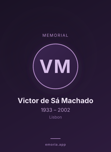 Memorial portrait of Victor de Sá Machado