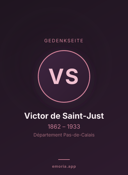Gedenkportrait von Victor de Saint-Just