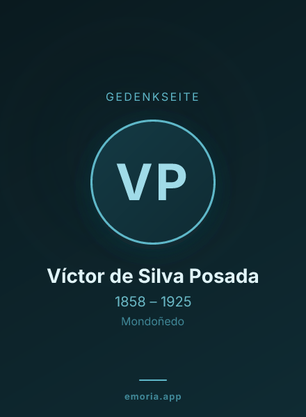 Gedenkportrait von Víctor de Silva Posada