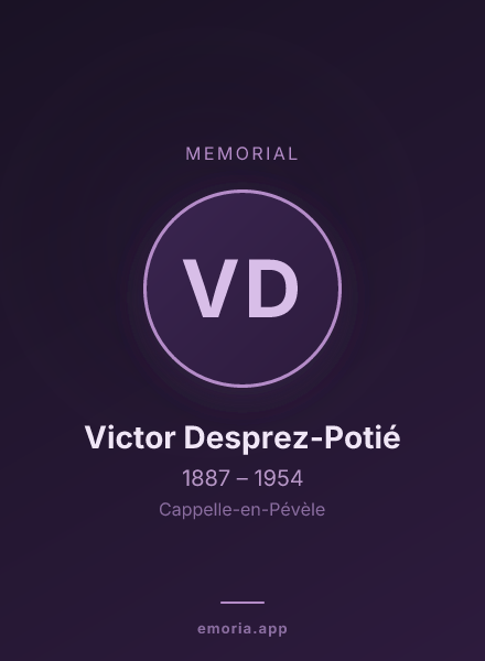 Memorial portrait of Victor Desprez-Potié