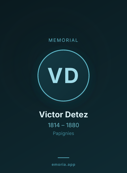 Memorial portrait of Victor Detez