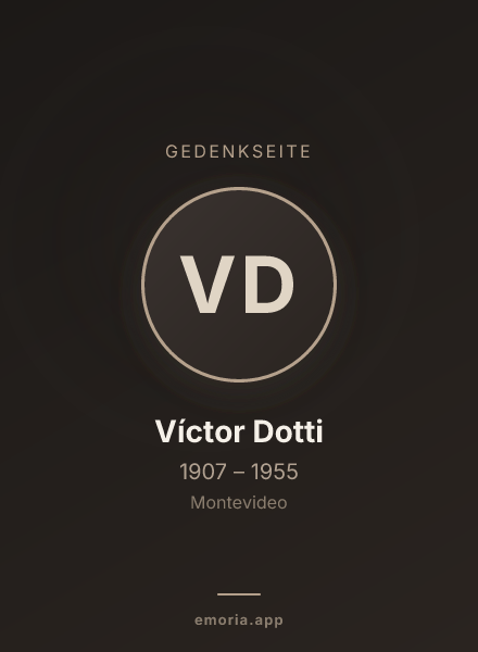 Gedenkportrait von Víctor Dotti