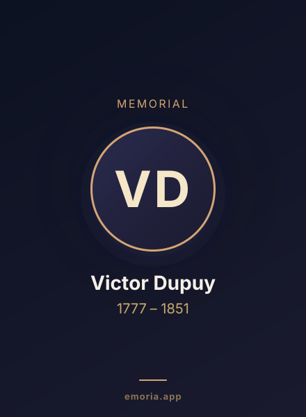 Memorial portrait of Victor Dupuy