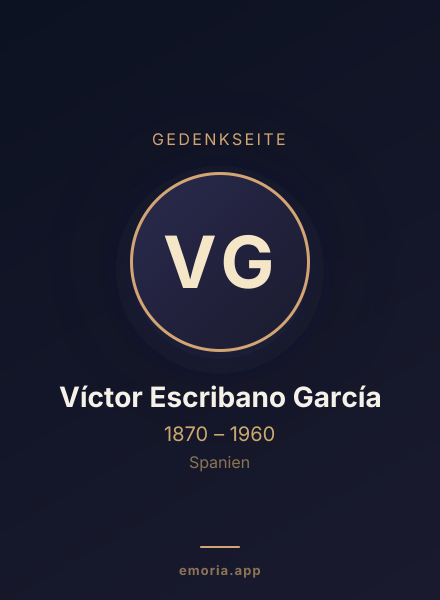 Gedenkportrait von Víctor Escribano García