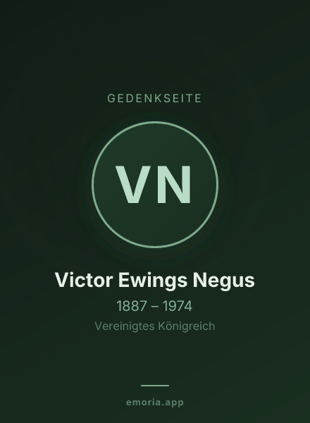 Gedenkportrait von Victor Ewings Negus