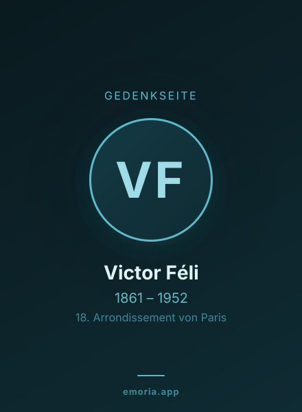 Gedenkportrait von Victor Féli