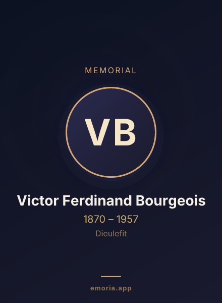 Memorial portrait of Victor Ferdinand Bourgeois