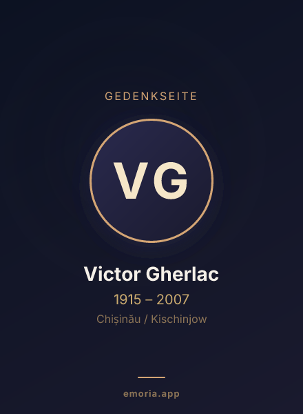 Gedenkportrait von Victor Gherlac