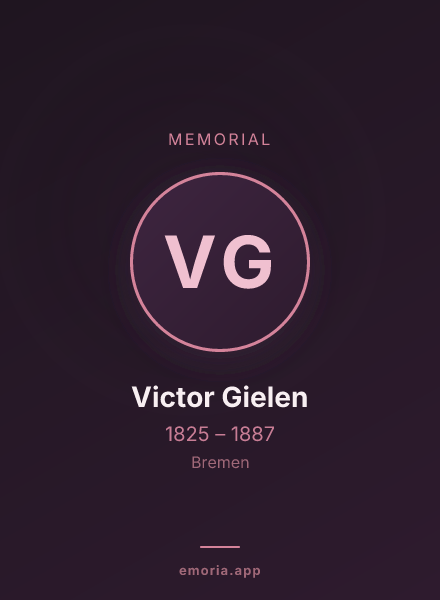 Memorial portrait of Victor Gielen
