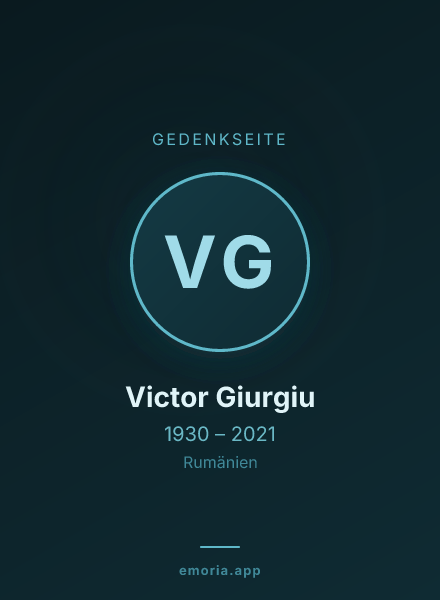 Gedenkportrait von Victor Giurgiu
