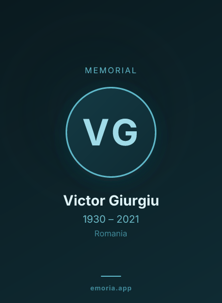 Memorial portrait of Victor Giurgiu