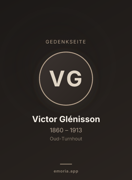 Gedenkportrait von Victor Glénisson