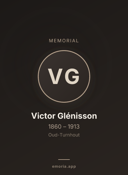 Memorial portrait of Victor Glénisson