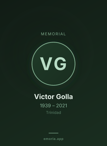 Memorial portrait of Victor Golla
