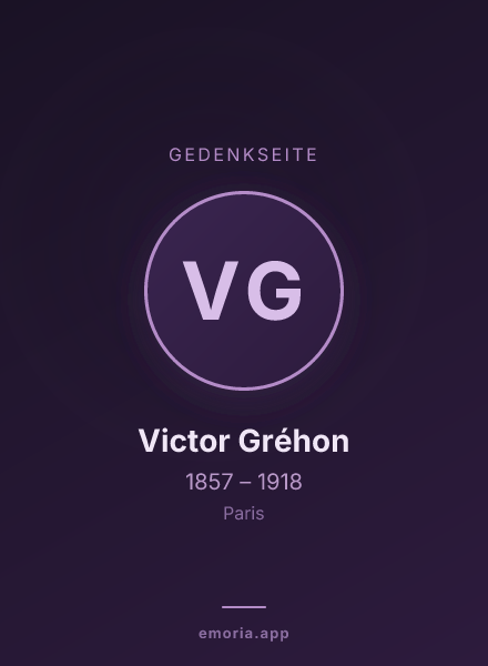 Gedenkportrait von Victor Gréhon