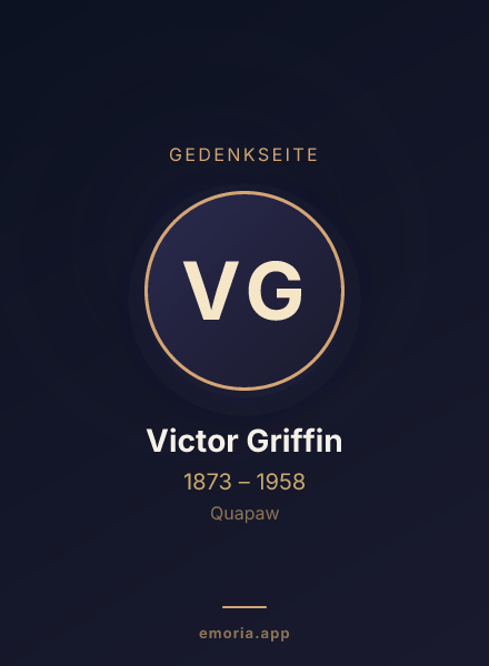 Gedenkportrait von Victor Griffin