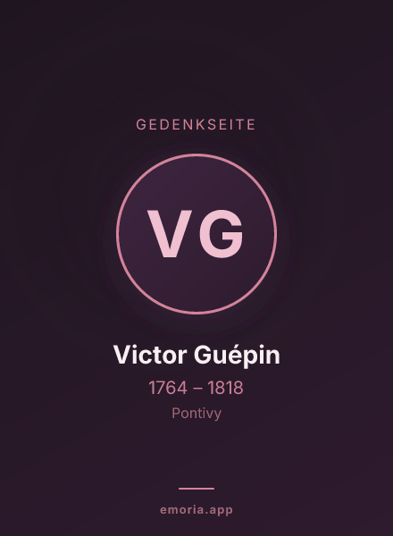 Gedenkportrait von Victor Guépin