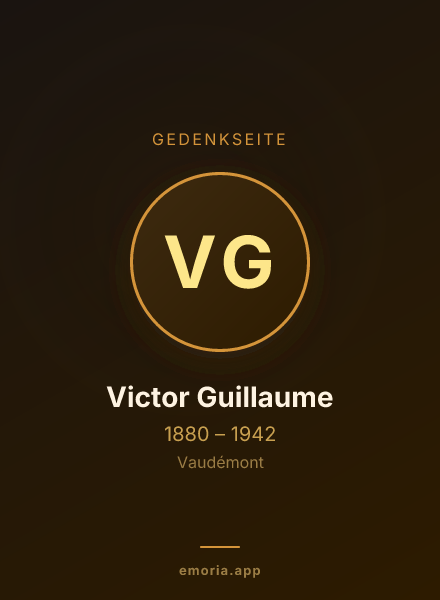 Gedenkportrait von Victor Guillaume