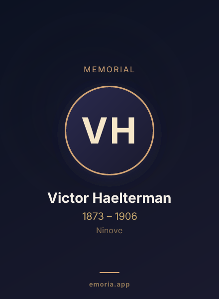 Memorial portrait of Victor Haelterman