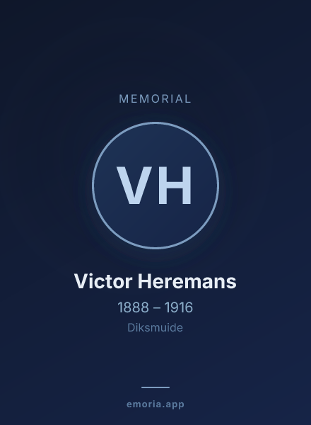 Memorial portrait of Victor Heremans