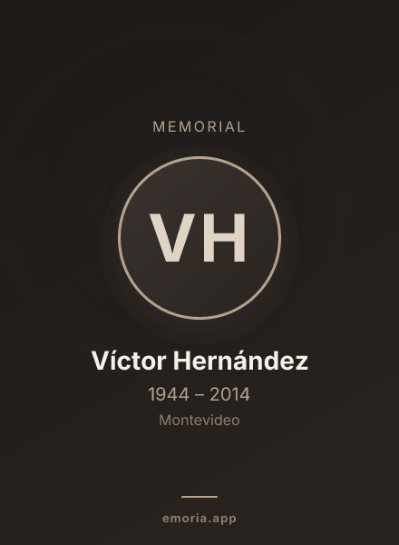 Memorial portrait of Víctor Hernández