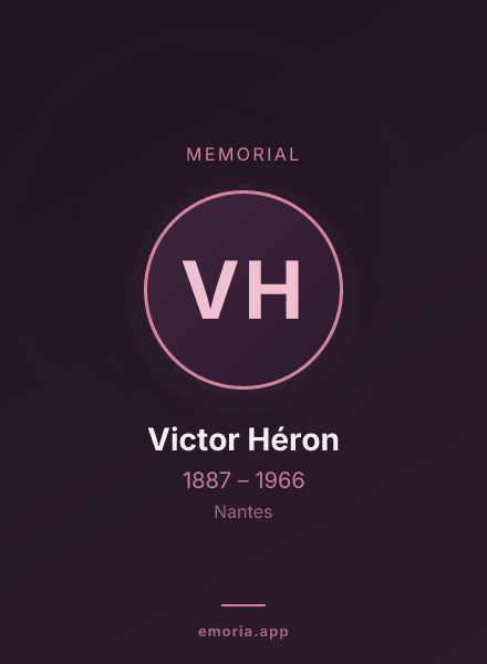 Memorial portrait of Victor Héron