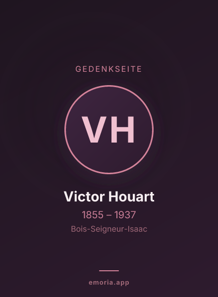Gedenkportrait von Victor Houart