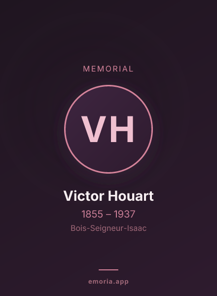 Memorial portrait of Victor Houart