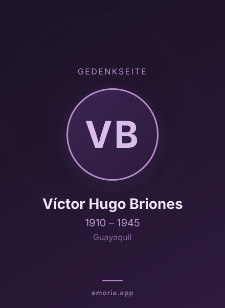 Gedenkportrait von Víctor Hugo Briones