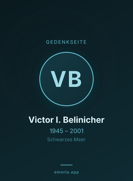 Gedenkportrait von Victor I. Belinicher