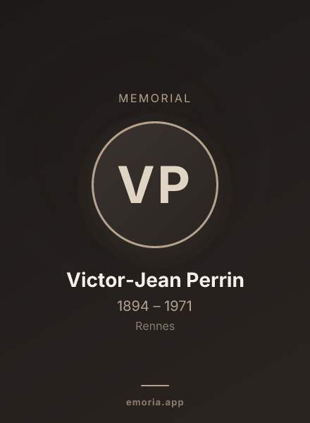 Memorial portrait of Victor-Jean Perrin