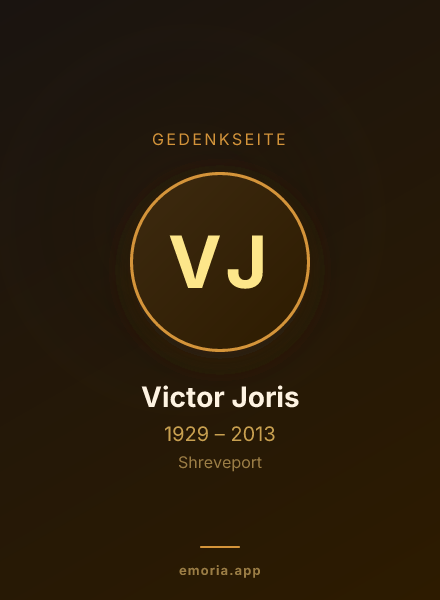 Gedenkportrait von Victor Joris