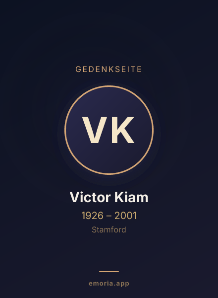 Gedenkportrait von Victor Kiam