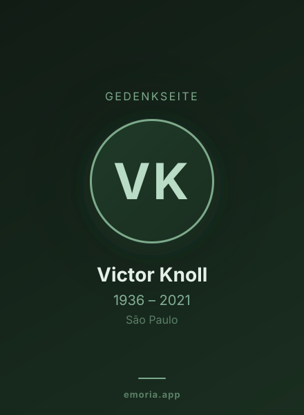 Gedenkportrait von Victor Knoll