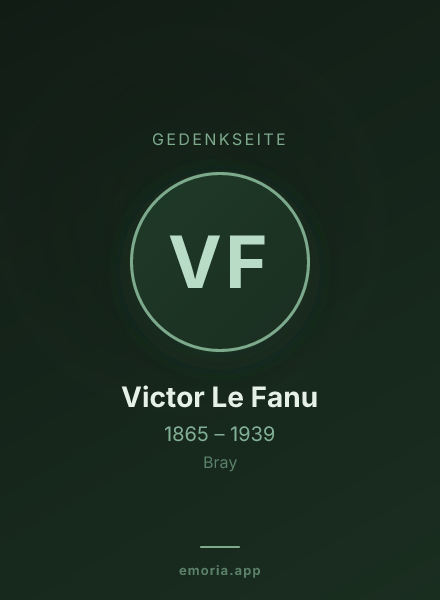 Gedenkportrait von Victor Le Fanu