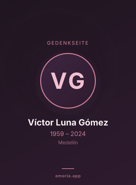 Gedenkportrait von Víctor Luna Gómez