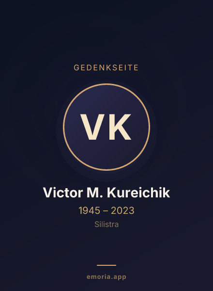 Gedenkportrait von Victor M. Kureichik