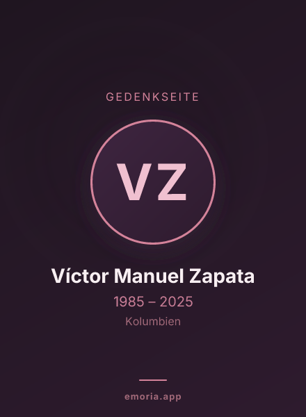 Gedenkportrait von Víctor Manuel Zapata