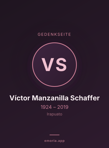 Gedenkportrait von Víctor Manzanilla Schaffer