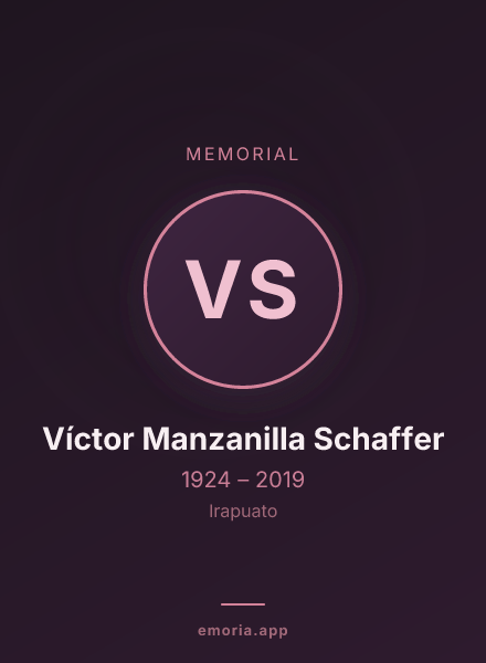 Memorial portrait of Víctor Manzanilla Schaffer