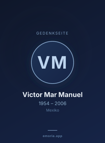 Gedenkportrait von Victor Mar Manuel