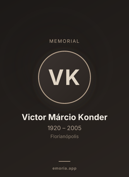 Memorial portrait of Victor Márcio Konder