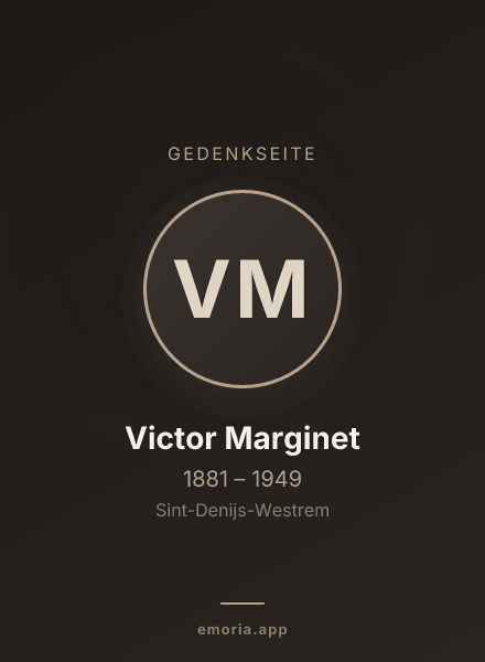 Gedenkportrait von Victor Marginet