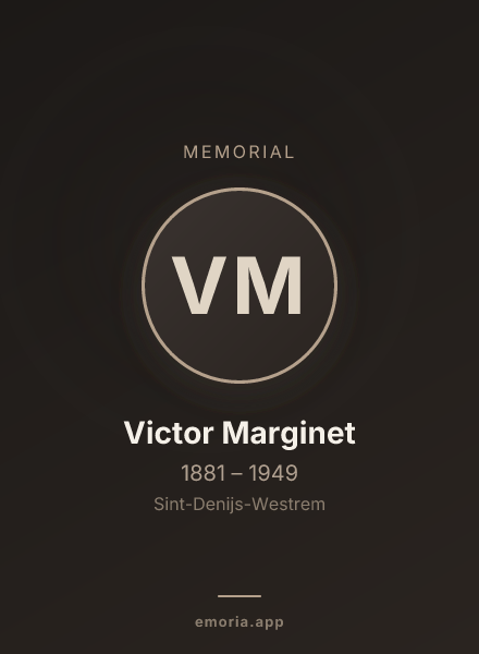 Memorial portrait of Victor Marginet