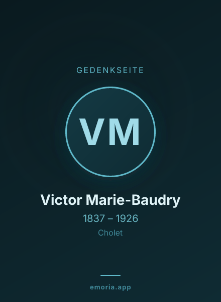 Gedenkportrait von Victor Marie-Baudry