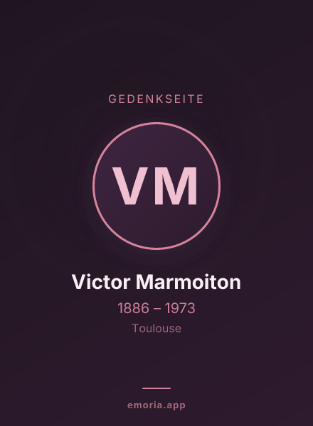 Gedenkportrait von Victor Marmoiton