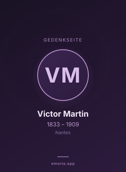 Gedenkportrait von Victor Martin