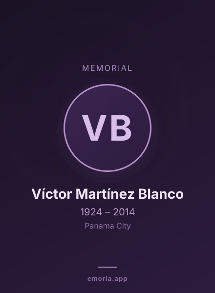 Memorial portrait of Víctor Martínez Blanco