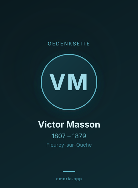 Gedenkportrait von Victor Masson