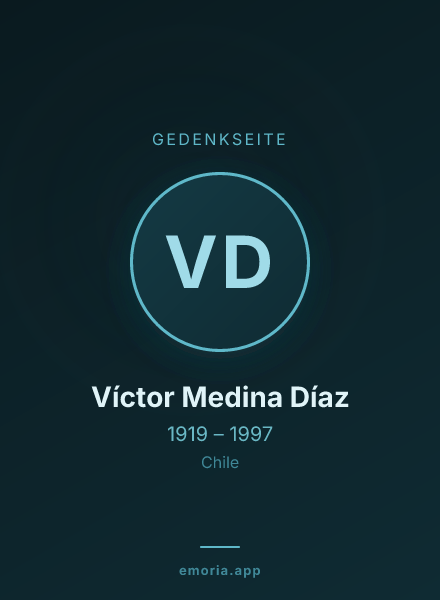 Gedenkportrait von Víctor Medina Díaz